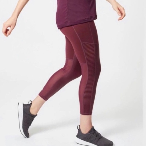 Sweaty Betty Burgundy Leggings Size Small EUC - Picture 3 of 9